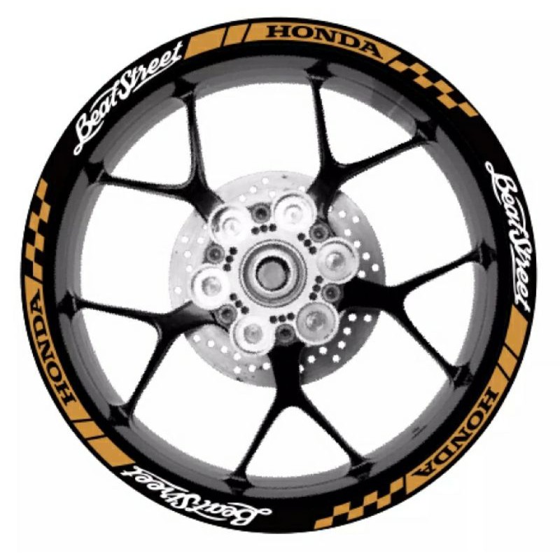 Sticker Velg Stiker Velk Motor Honda Beat Street