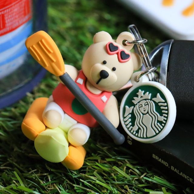 Starbucks MI Bear Keychain