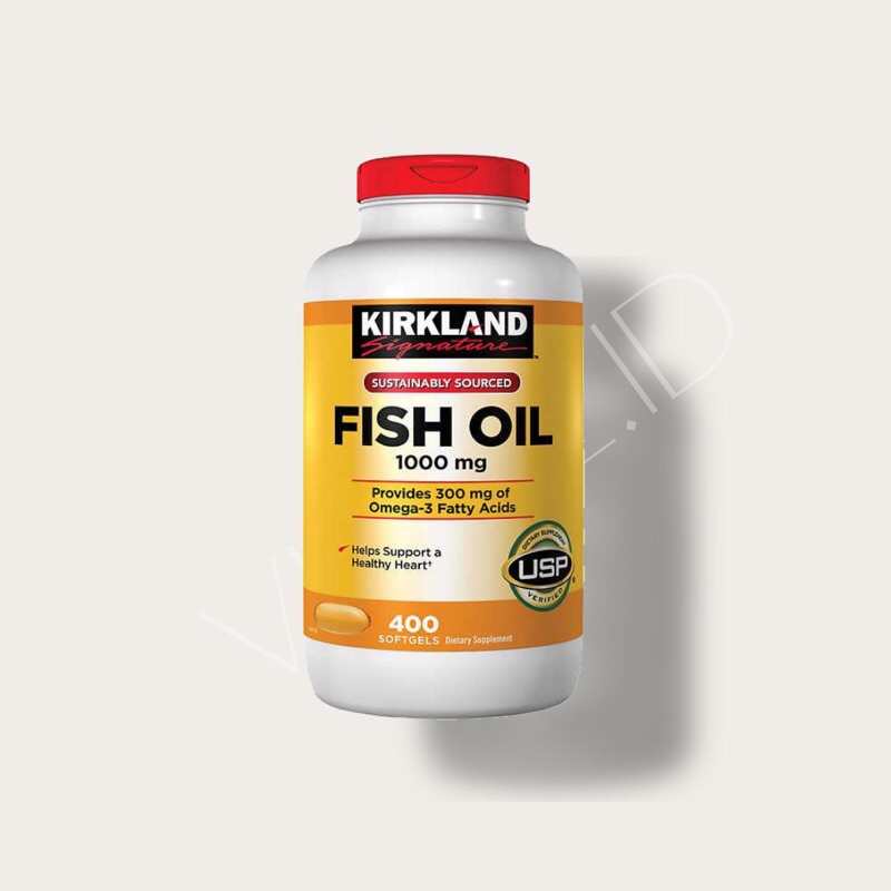 [100% ORI USA] Kirkland Signature fish oil 1000mg 400 softgels READY STOCK
