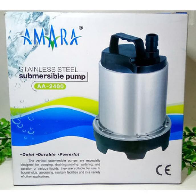 Pompa Air Kolam Ikan Celup Naik 3 Meter Amara Aa 2400 Filter Air Kolam Ningsihstore1