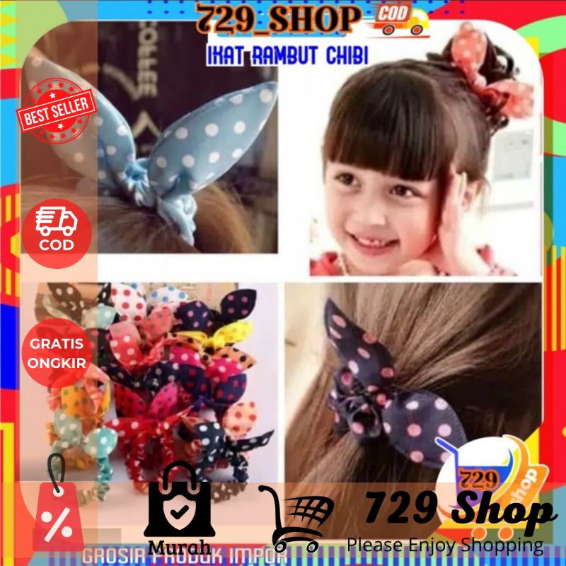 Ikat Rambut Chibi Korean Style Import Best Seller