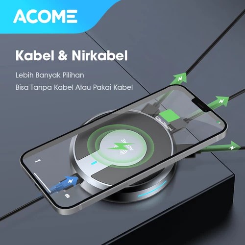 ACOME AWC01 Wireless Charging QI Quick Charge 10W 4 Port