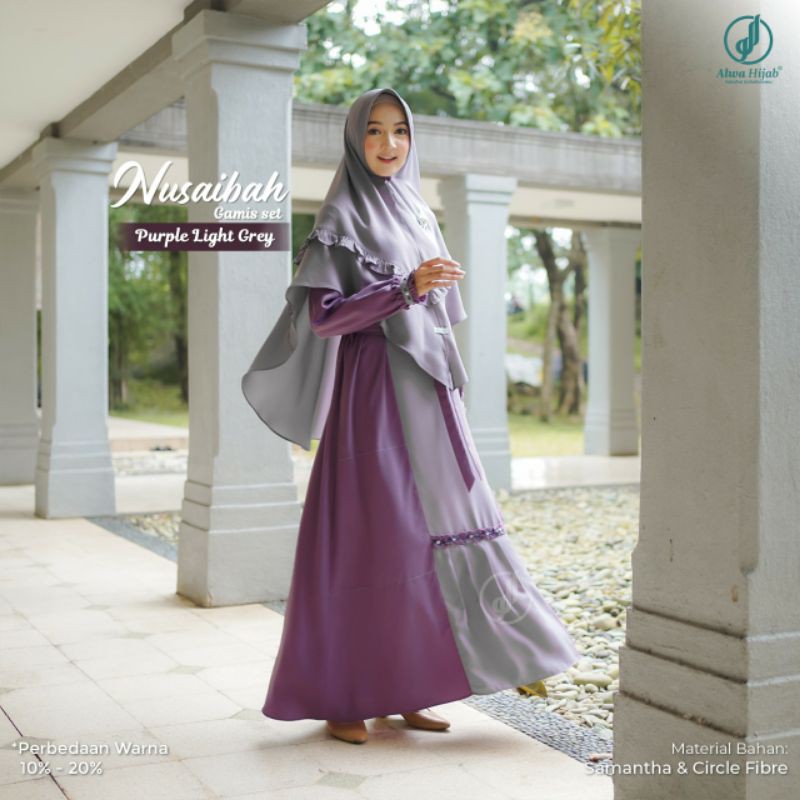 GAMIS NUSAIBAH SATU SET KHIMAR ALWA HIJAB