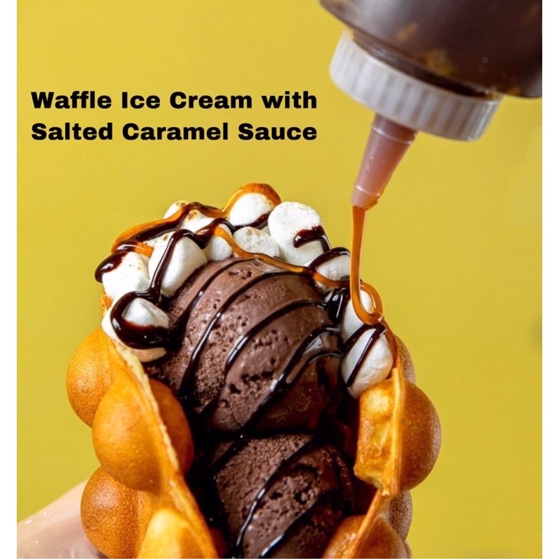 

Premium Saus Salted Caramel 500gr Caramel sauce Halal topping saus caramel