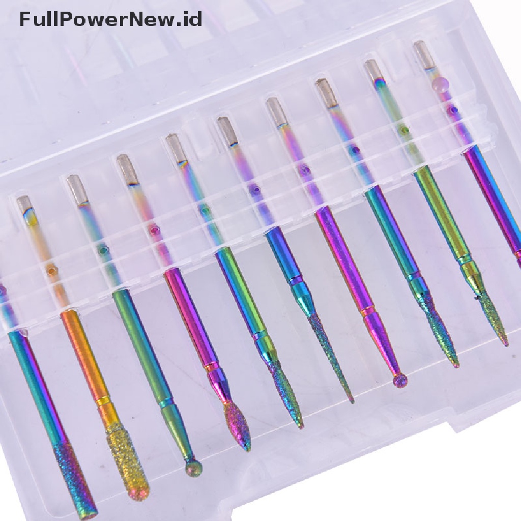 [KUKU PALSU] 10/30Pcs Nail Drill Bits Ceramic Head Nail Cuticle Polishing Manicure Art Tools .