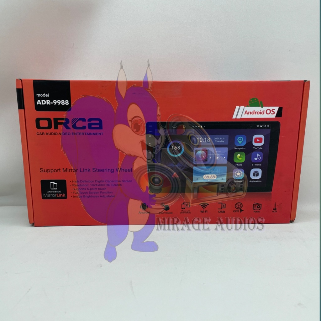 Head Unit Android Orca Eco Honda Jazz 2008 - 2013 10 inch Soket PNP-3