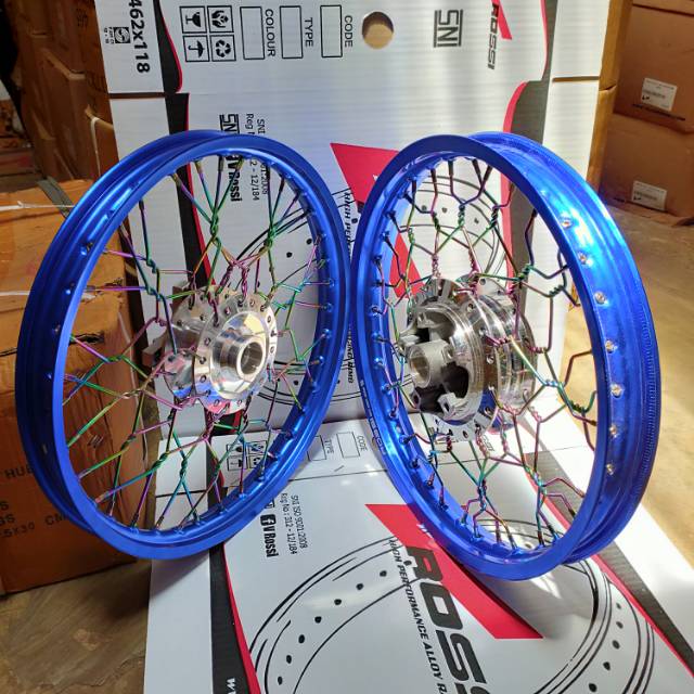 Velg Jupiter MX King JariJari Kepang Velg Biru