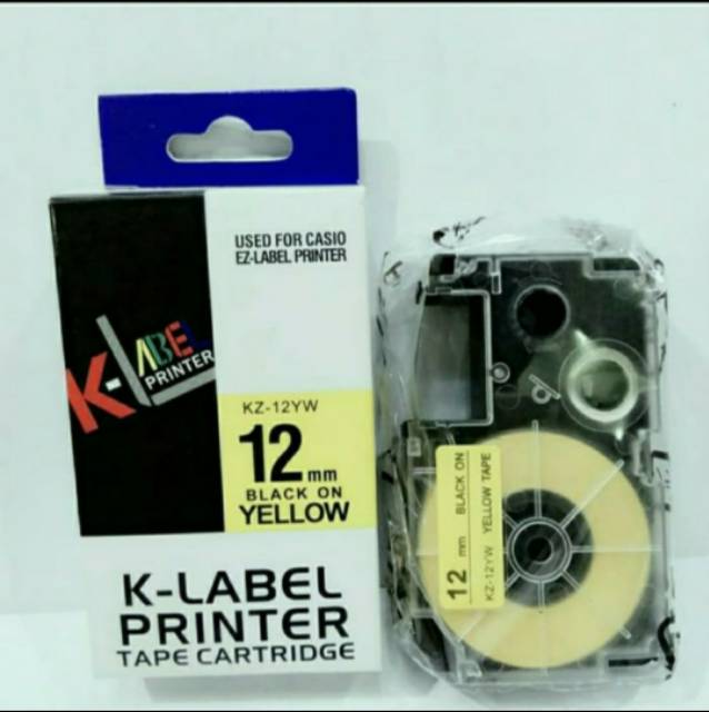 K-LABEL Printer 12mm Compatible use Casio EZ Tape Label Printer 12 mm