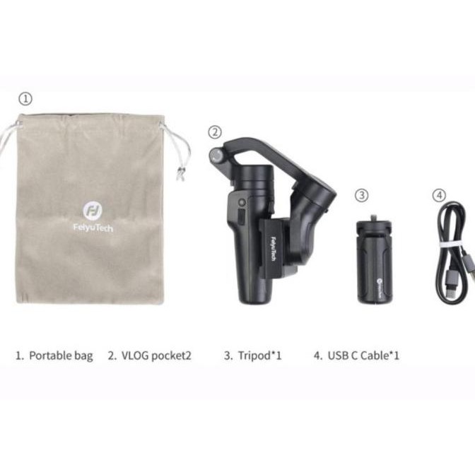 Sale Feiyu Vlog Pocket 2 / Pocket2 Gimbal 3-Axis Zoom For Smarphone Resmi Limited