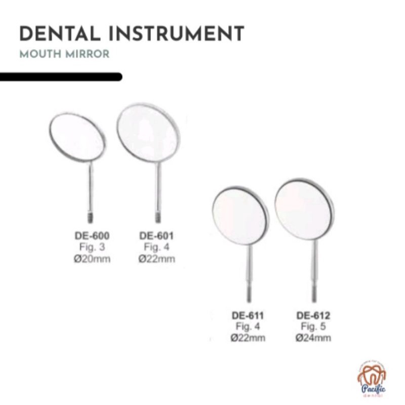 Kaca mulut Gigi No.4 & No. 5 / Dental Miror stainless Steel