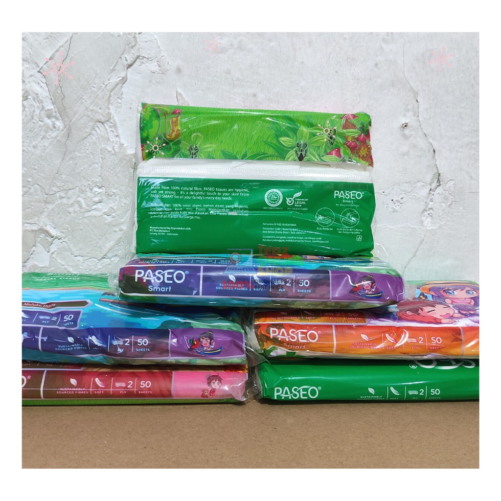 Paseo Facial Tissue Travel Pack 50's