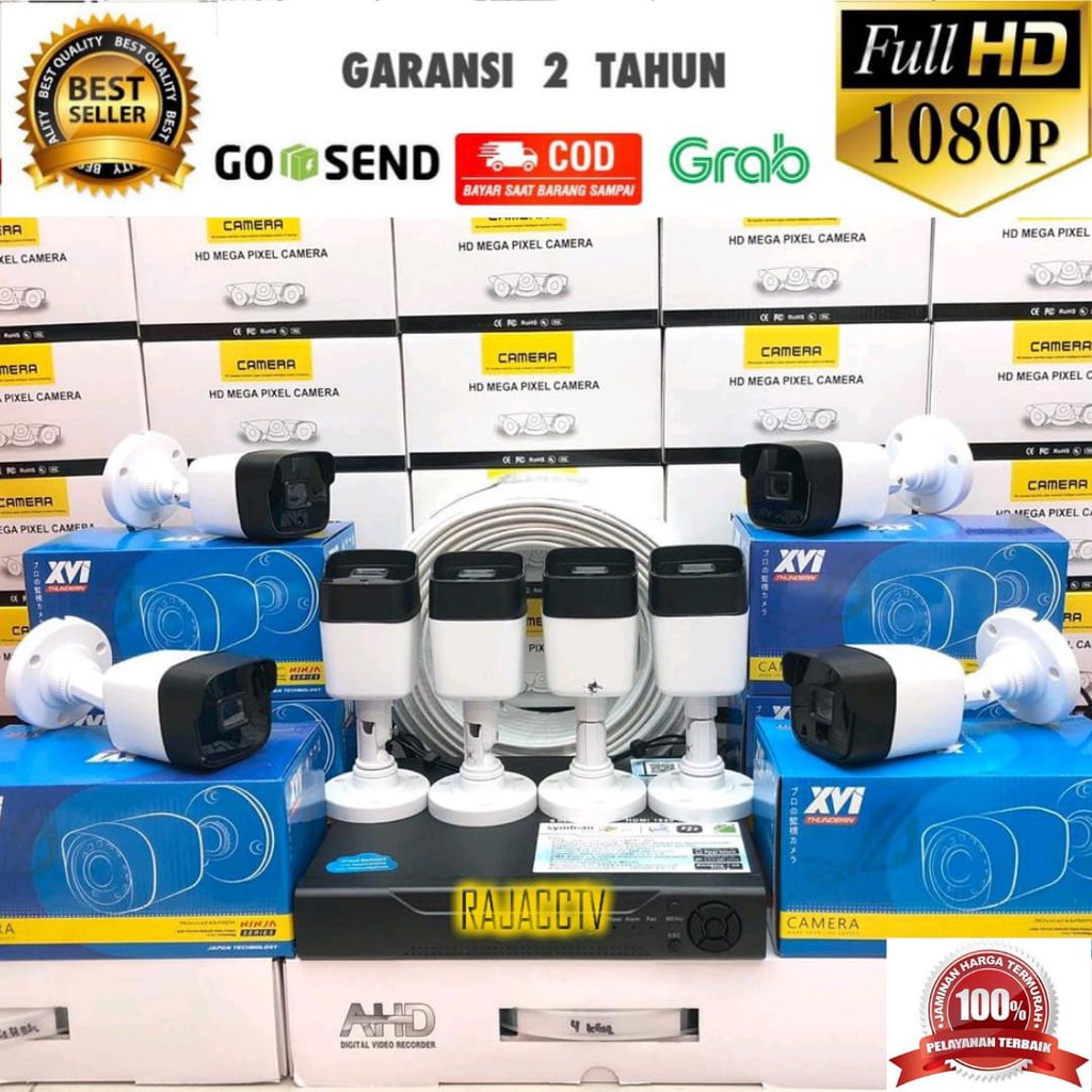 PAKET CCTV 8CHANNEL 8CAMERA 8CHENEL 8KAMERA 5MP 1080P IC SONY TURBO HD KOMPLIT TINGGAL PASANG