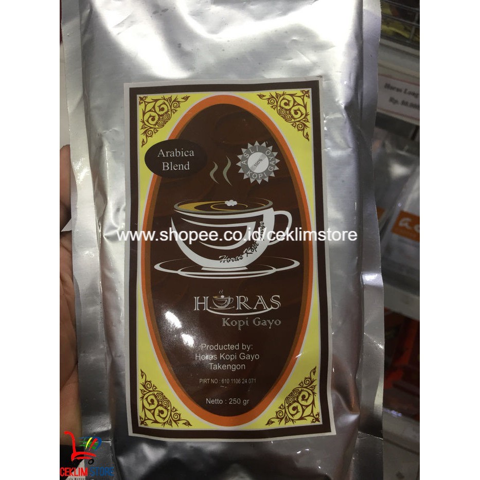

Kopi Horas Arabika Gayo Blend 250 Gr