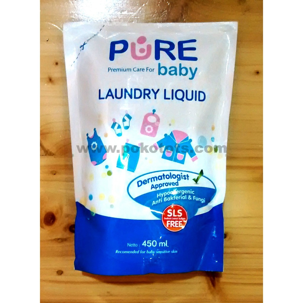 Pure Baby Laundry Liquid Detergent 450ml Deterjen Cair