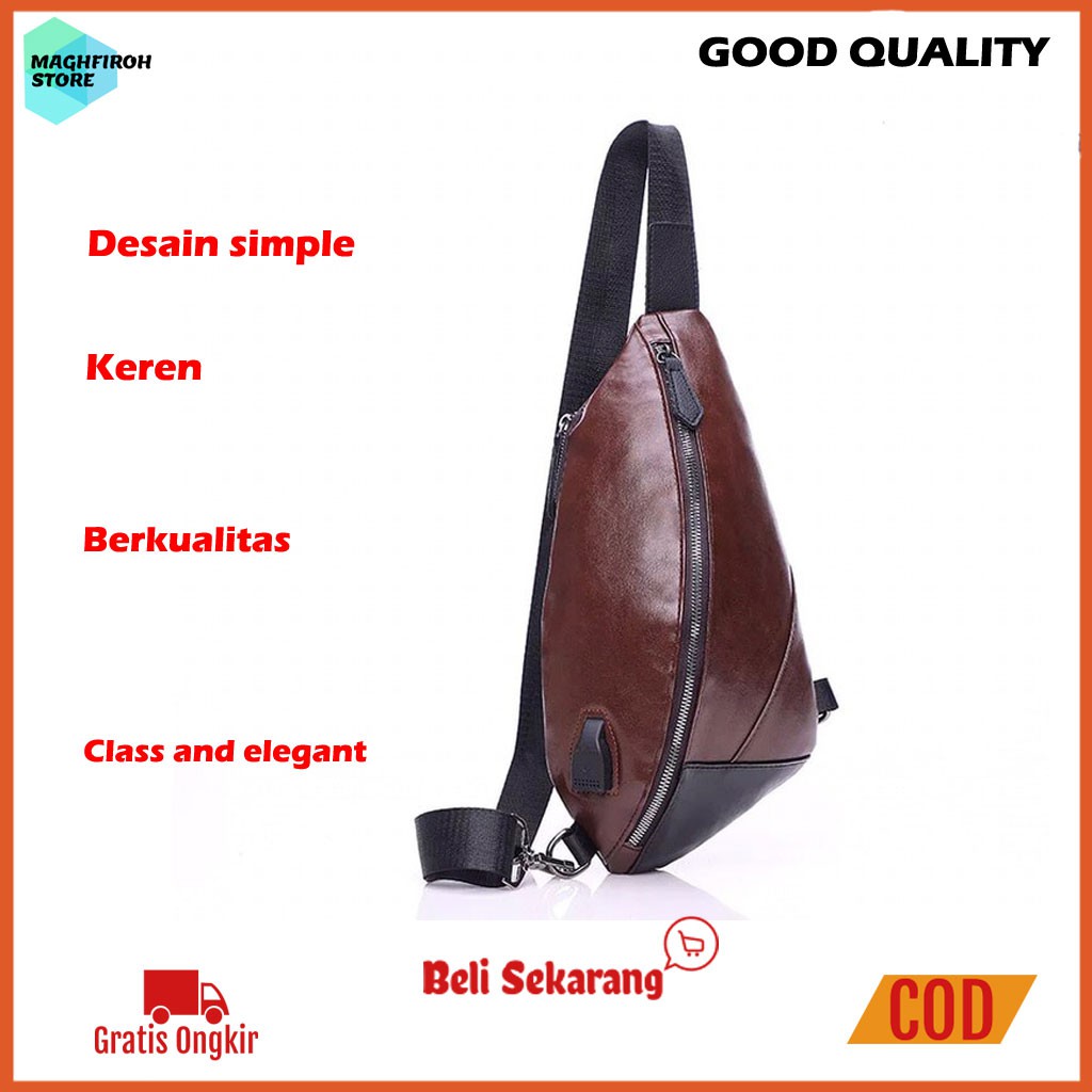 Tas Selempang Pria Dewasa Terbaru Ori Parasut Mahal Tas Pinggang F3X1 Simpel Tas Slempang Pria Asli