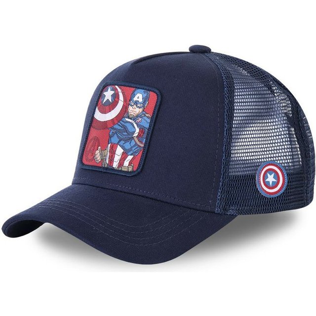 Topi Baseball Desain Anime Disney Iron Man Kelinci Bahan Mesh Warna Hitam Untuk Pria Dan Wanita