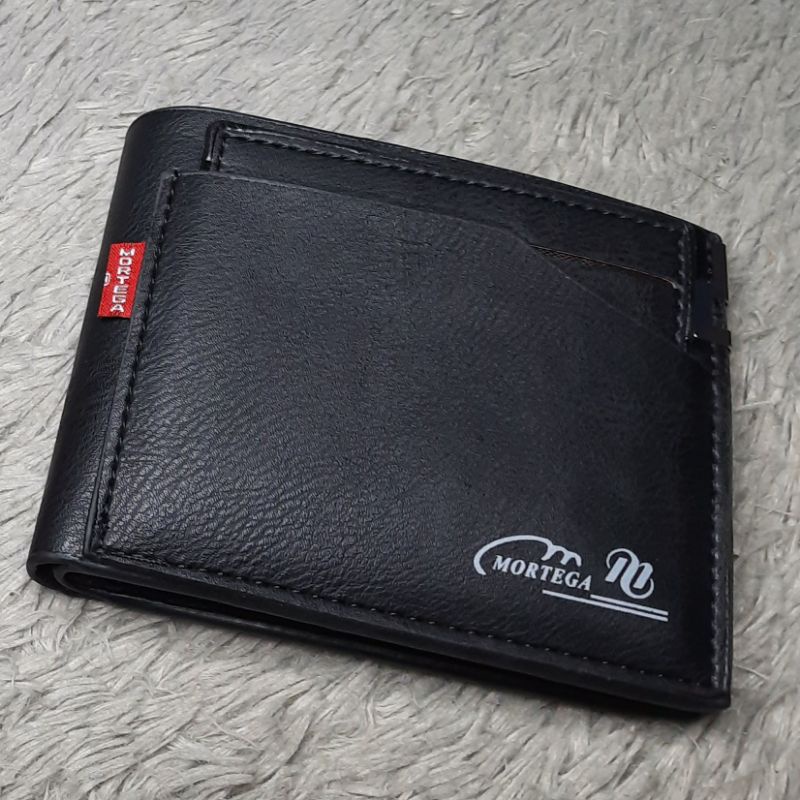 Dompet Kulit Sintetis / Dompet Eksklusive Terjangkau / Dompet Cowok Termurah-HITAM