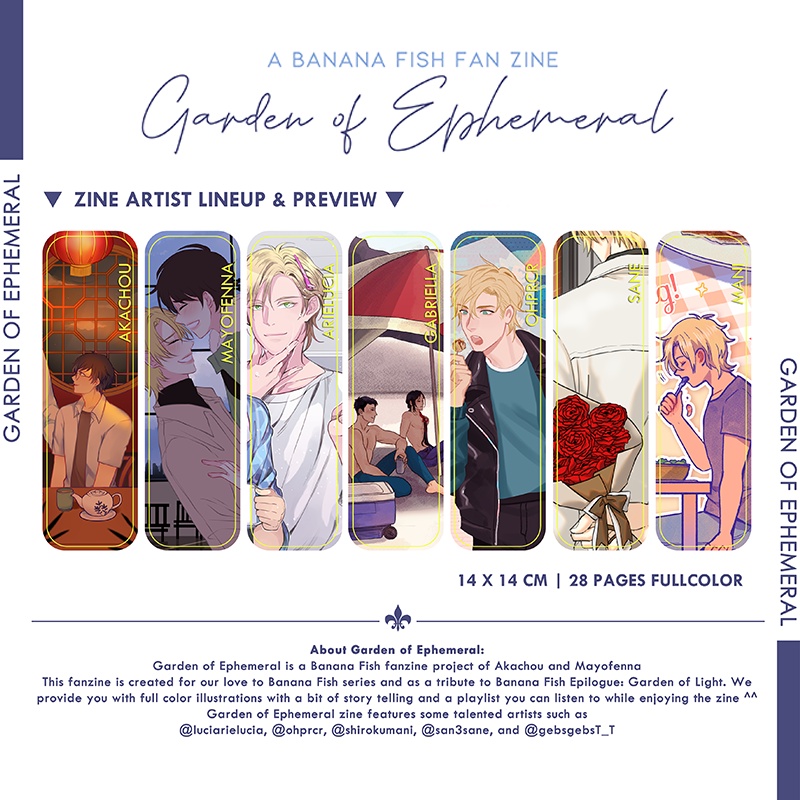 Jual Banana Fish Garden of Ephemeral Fan Zine (zine only/ zine bundle
