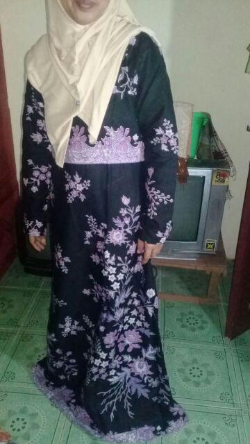 Batik Couple Keluarga /batik Anak Sakura Ungu/atasan Batik Keluarga