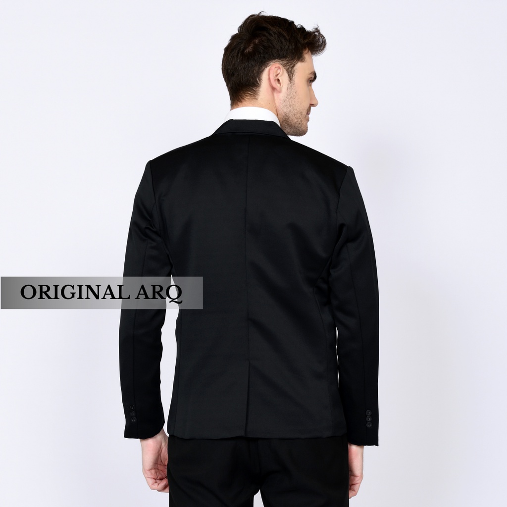 TERLARIS ! JAS BLAZER PRIA STYLE KOREA ORIGINAL SLIMFIT / JAS BLAZER HITAM / BLAZER HITAM POLOS