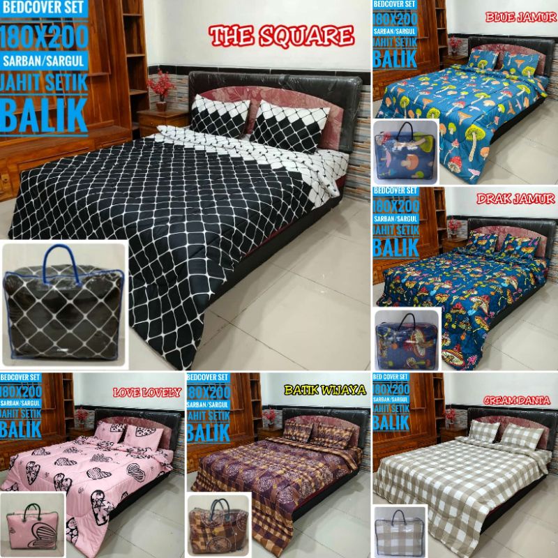 Set badcover 180*200 produsen set bc grosir badcover