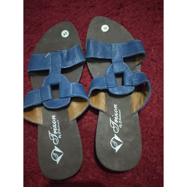 sandal jepit kulit Cibaduyut wanita dewasa