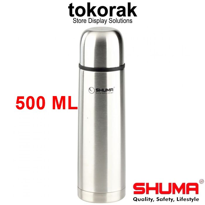 VACUUM BOTTLE SHUMA - TERMOS AIR PANAS 500 ML STAINLESS -  BOTOL MINUM