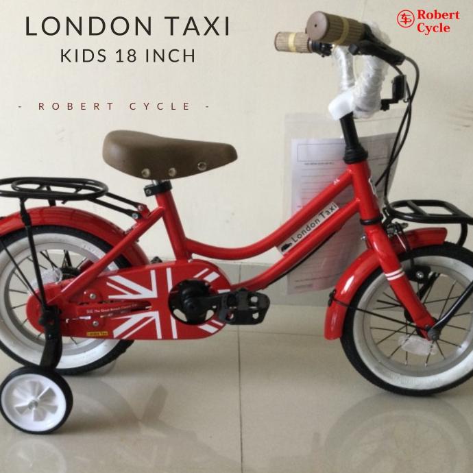 London Taxi Kids Bike 12 Inch Sepeda Anak - Merah Paradilachandra5