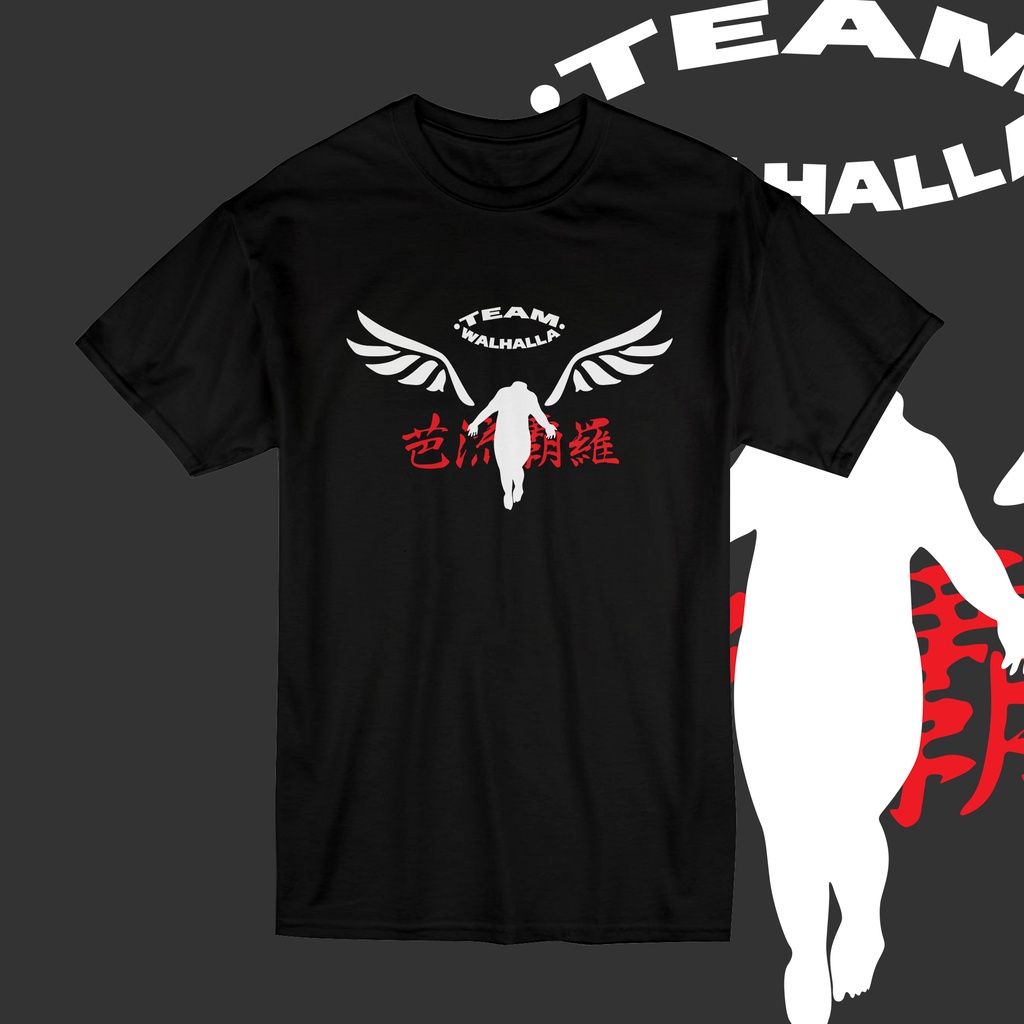 KAOS ANIME TSHIRT JEPANG HARAKIRI "TEAM VALHALLA"