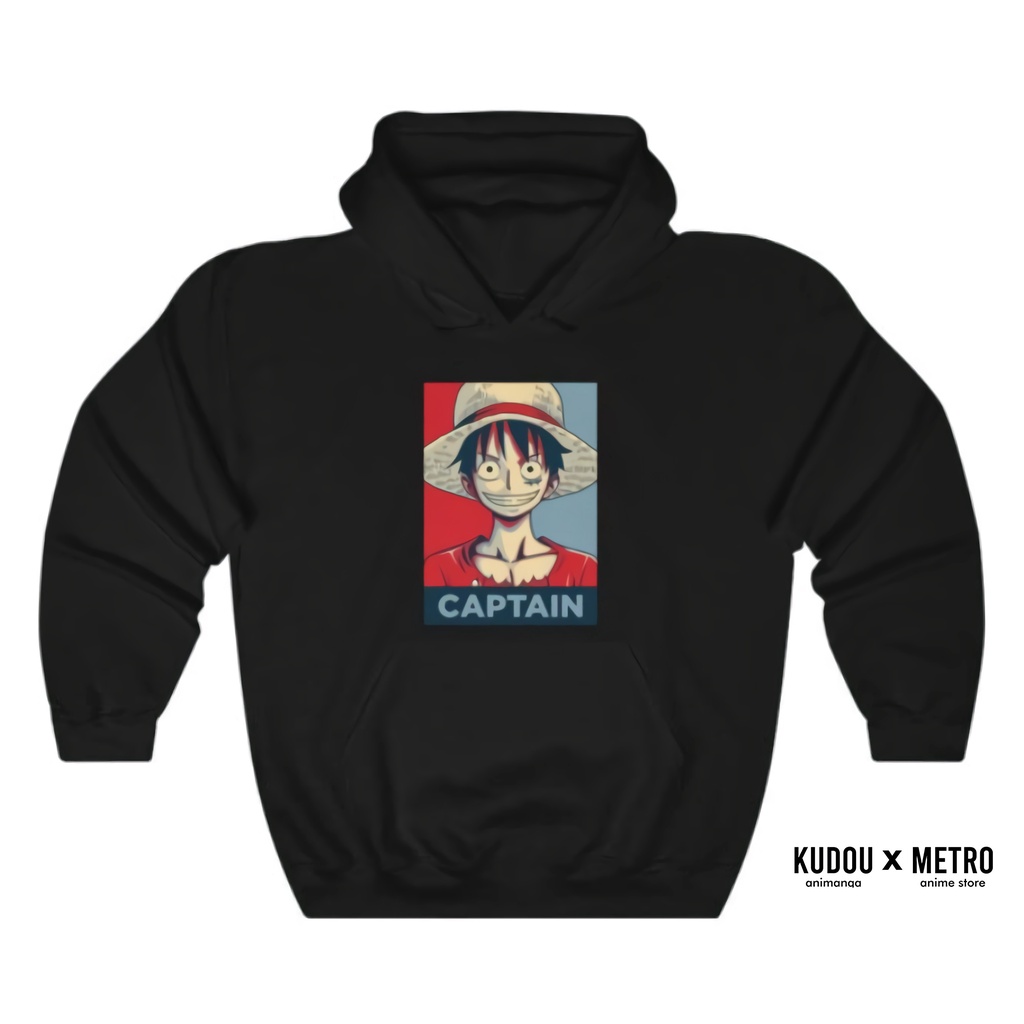 Hoodie Captain Luffy Anime Manga One Piece Premium Unisex