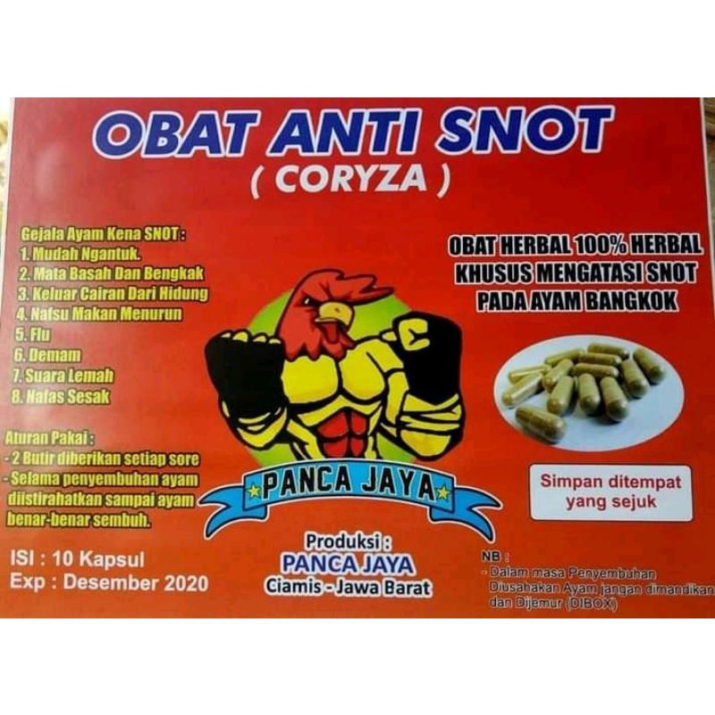 OBAT ANTI SNOT AYAM PANCA JAYA