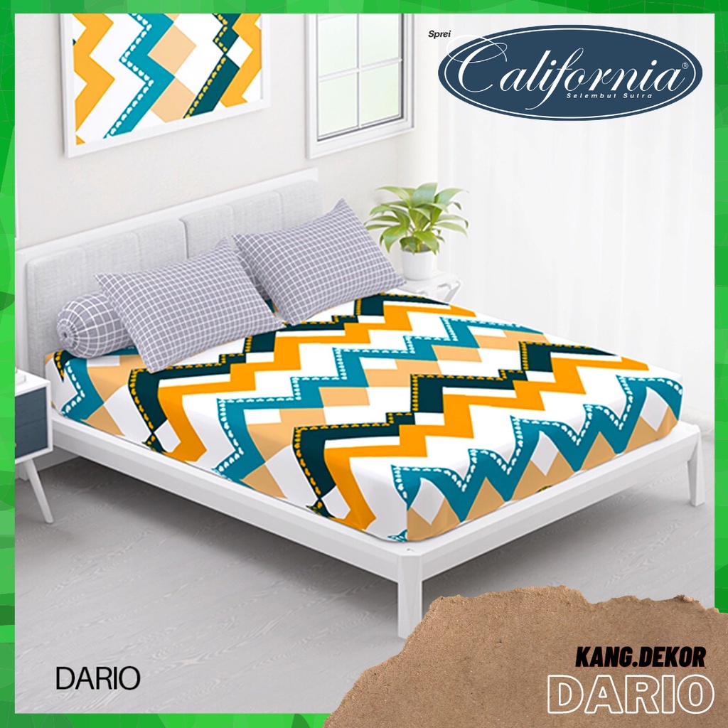 SPREI CALIFORNIA MOTIF DARIO QUEEN KING SINGLE SIZE 160X200 180X200 120X200 SPREI NO 1 2 3 MURAH SEP