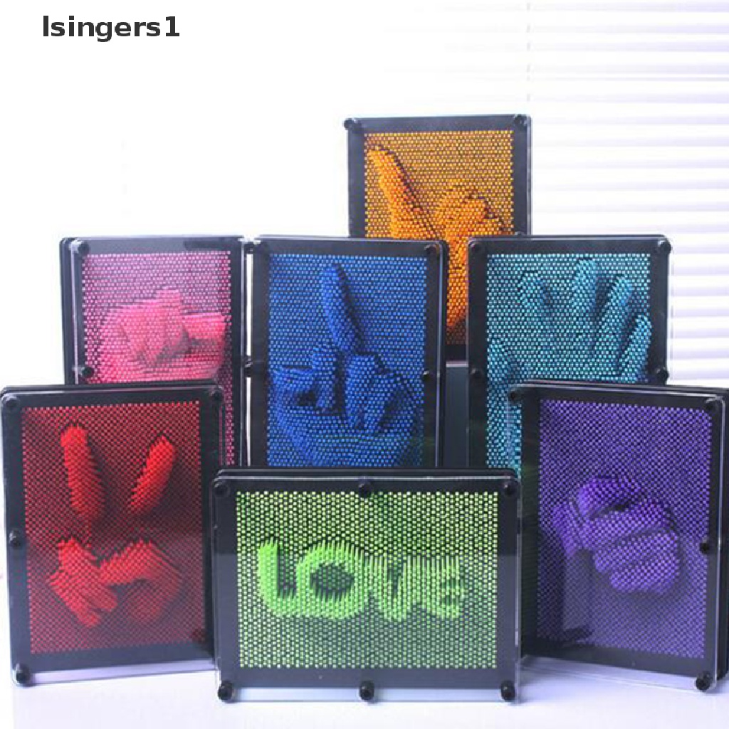 (lsingers1) Mainan Clone Shape Pin Art 3D Bahan Plastik Warna-Warni