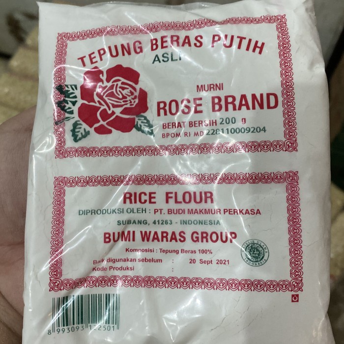 

D02D1 Tepung Beras 200Gr Rose Brand Da01D100