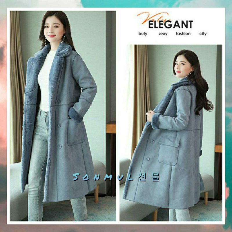 READY INDONESIA WOMAN WINTER COAT PREMIUM SUEDE 'VIVI' JAKET WANITA MUSIM DINGIN