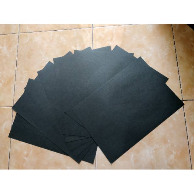  Kertas  Karton Linen  Hitam  A4 Murah Shopee Indonesia