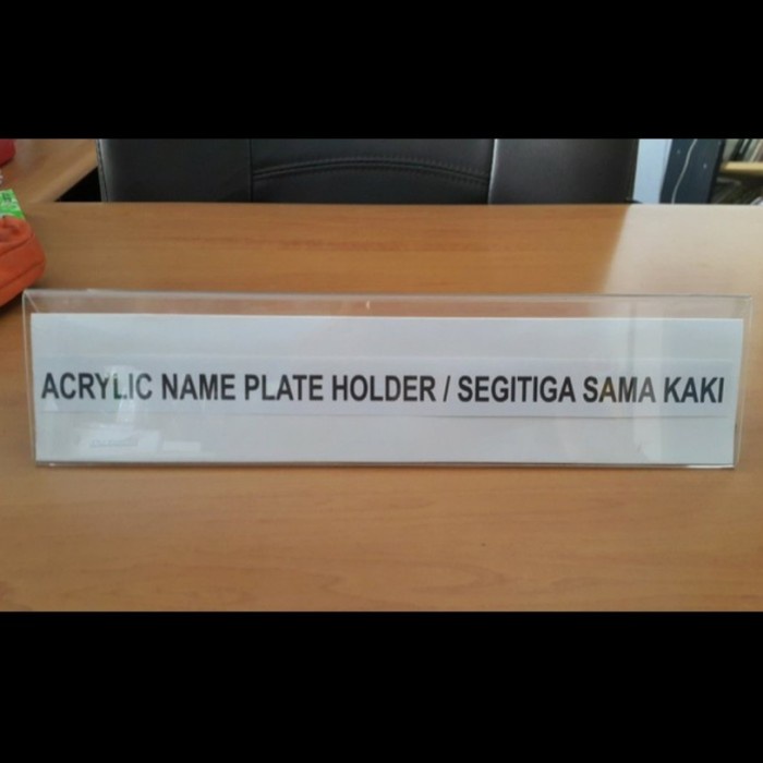 

Diskon Akrilik 2 Sisi Acrilik 7X30 Cm Nama Plate Tag Akrilik Papan Nama Meja Gilaa!!!