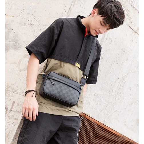 Tas Selempang Pria Kulit Tas Kulit Pria Tas Pria Tas Jalan CHROME