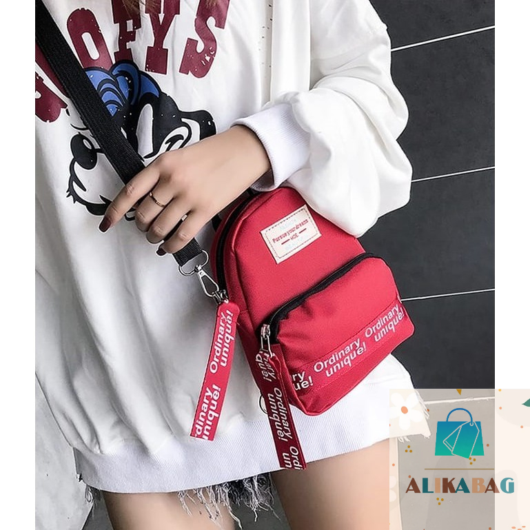 ALIKA BAG - Tas Multifungsi Selempang Dan Ransel Wanita 2In1 Fashion Korean Style