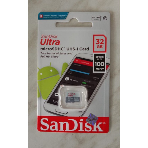 Micro SD Sandisk 32 GB / Memory Card Sandisk Class 10
