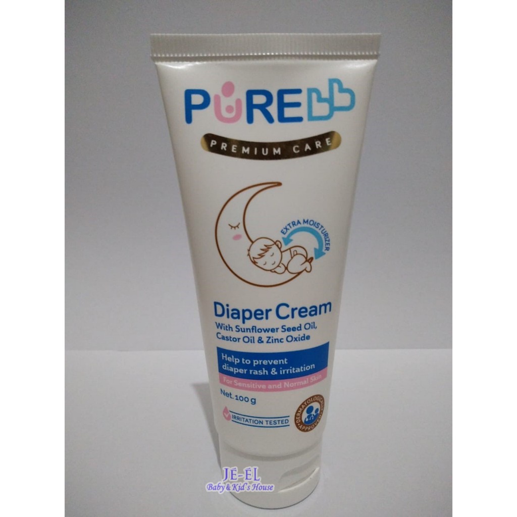PURE BABY / PURE BB DIAPER CREAM / Cream popok bayi 100 gram