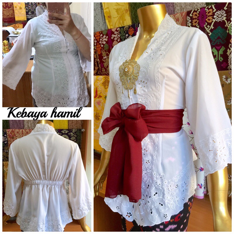 pre order kebaya hamil sifon bordir