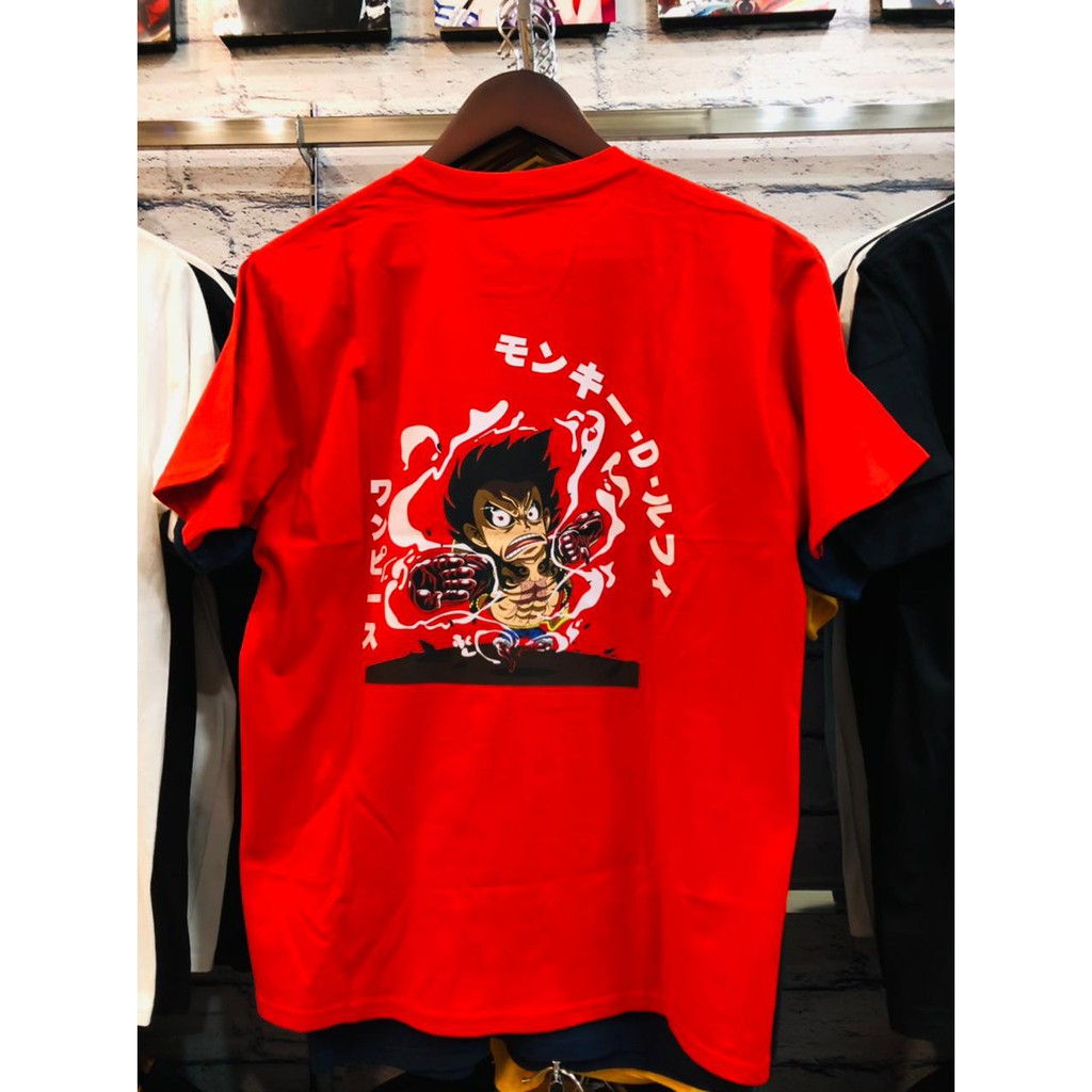 Kaos Luffy Gear 4th Chibi Red Anime Manga One Piece