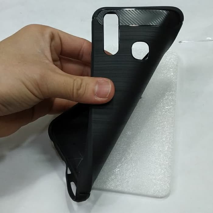 VIVO Y17 karet softcase ipaky silikon karet hitam mantap