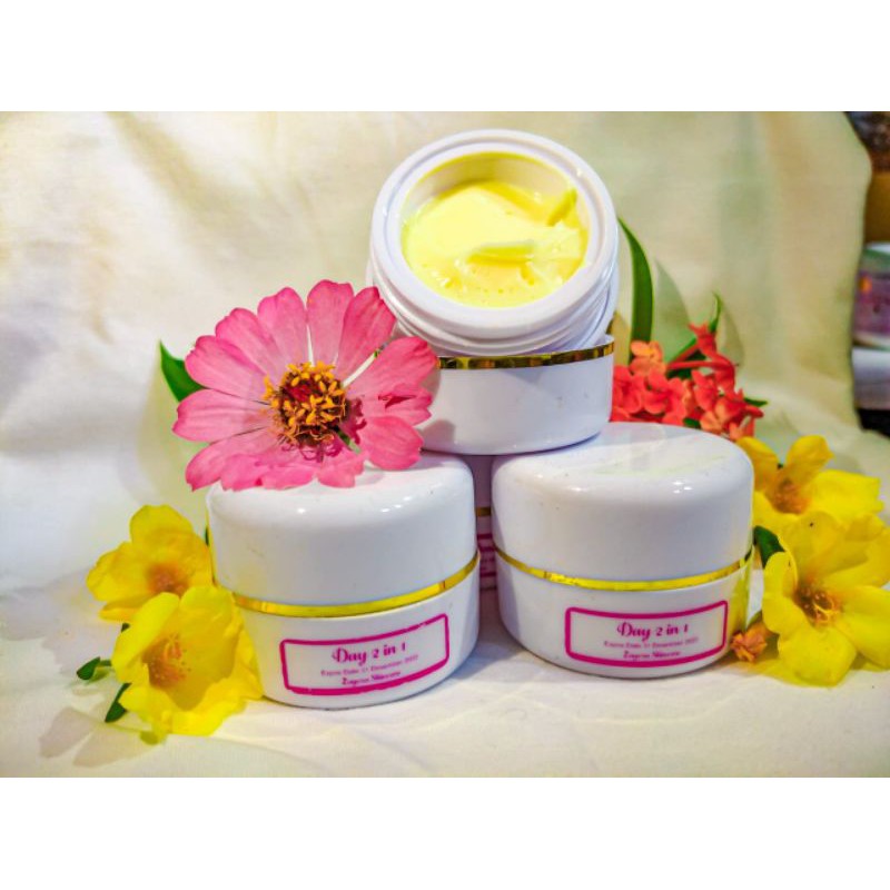 Cream Pemutih Glowing Siang Dan Malam Hari | Putih Permanen 7 Hari Krim Pemutih Glowing Siang Dan Malam 2in1 / Cream Pemutih Wajah Day 2in1 New Pakaging