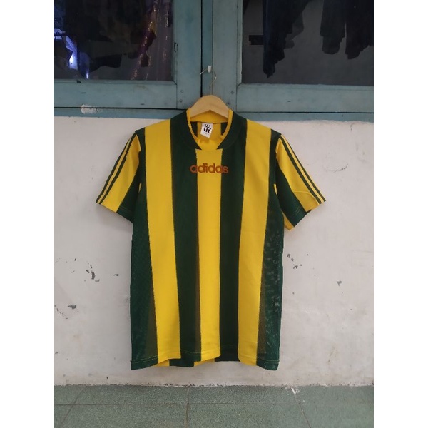 ( RARE ) ADIDAS x DESCENTE JERSEY VINTAGE STRIPED THRIFTING SECOND BRAND