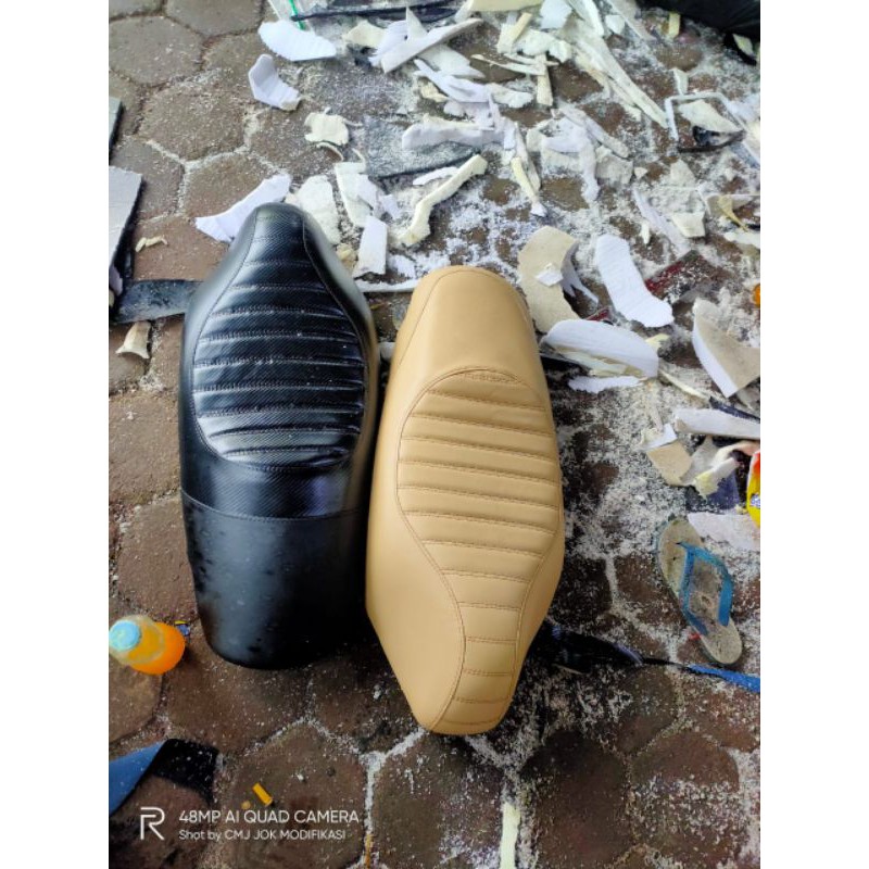 jok Scoopy caferacer mbtech modifikasi-jok Scoopy model single seat