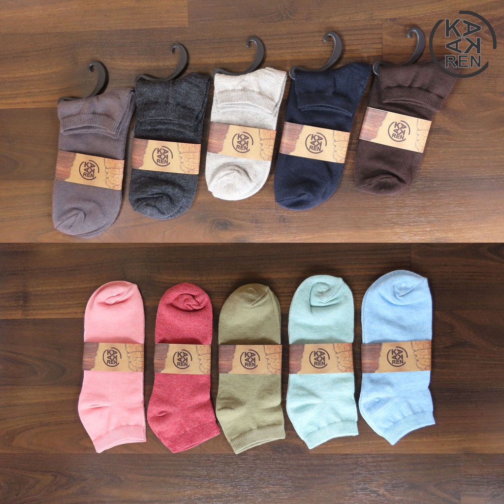 Kakaren Kaos Kaki Pendek Polos / Ankle Katun Unisex A