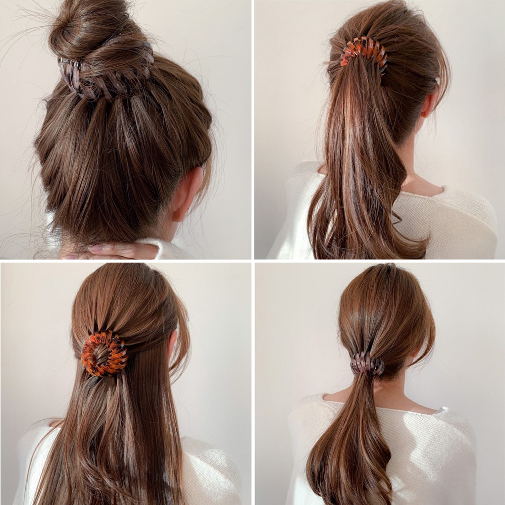 Jepit rambut korea ikat cepol korean jepitan ponytail hairpin clip hair rope buckle fold hairband