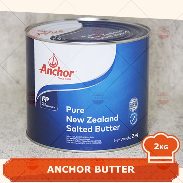 

ANCHOR PURE NEW ZEALAND SALTED BUTTER 2KG KALENG